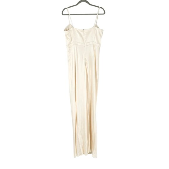NWT Shona Joy La Lune Corded Ruched Maxi Dress in Cream - Picture 4 of 11
